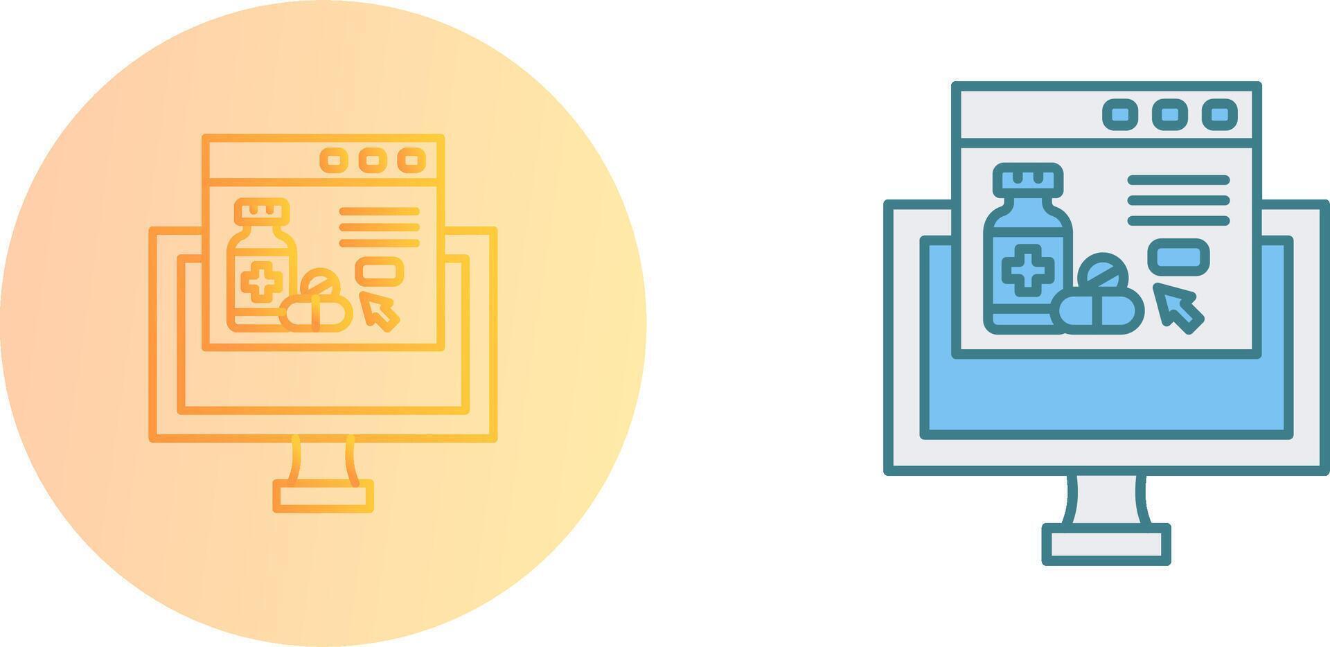 Online store Icon Design vector