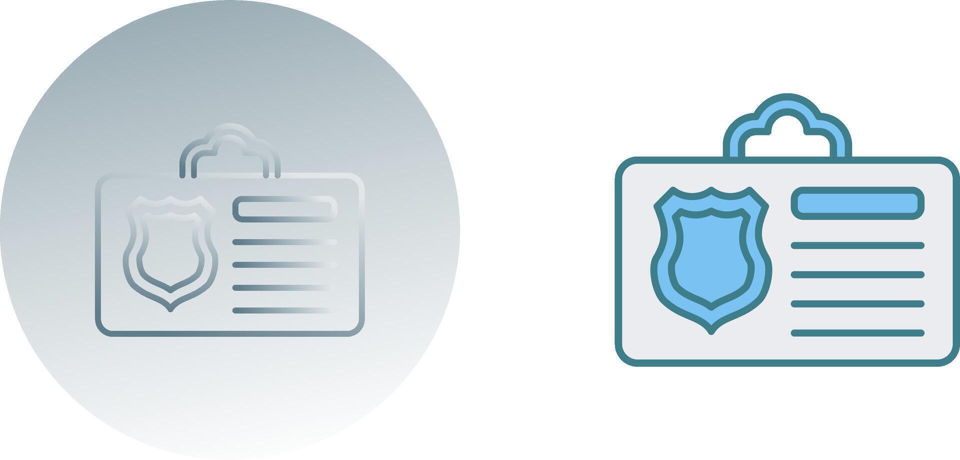 Id Card Icon Design vector