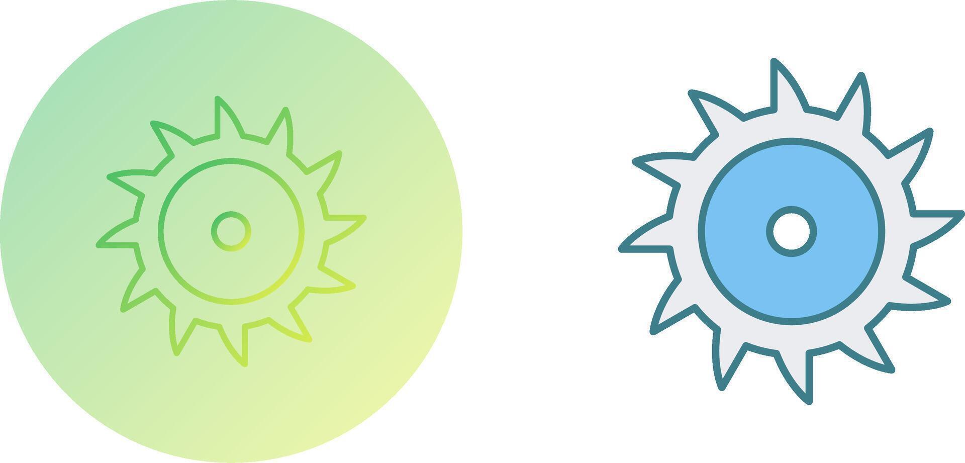 Saw Blade Icon Design vector