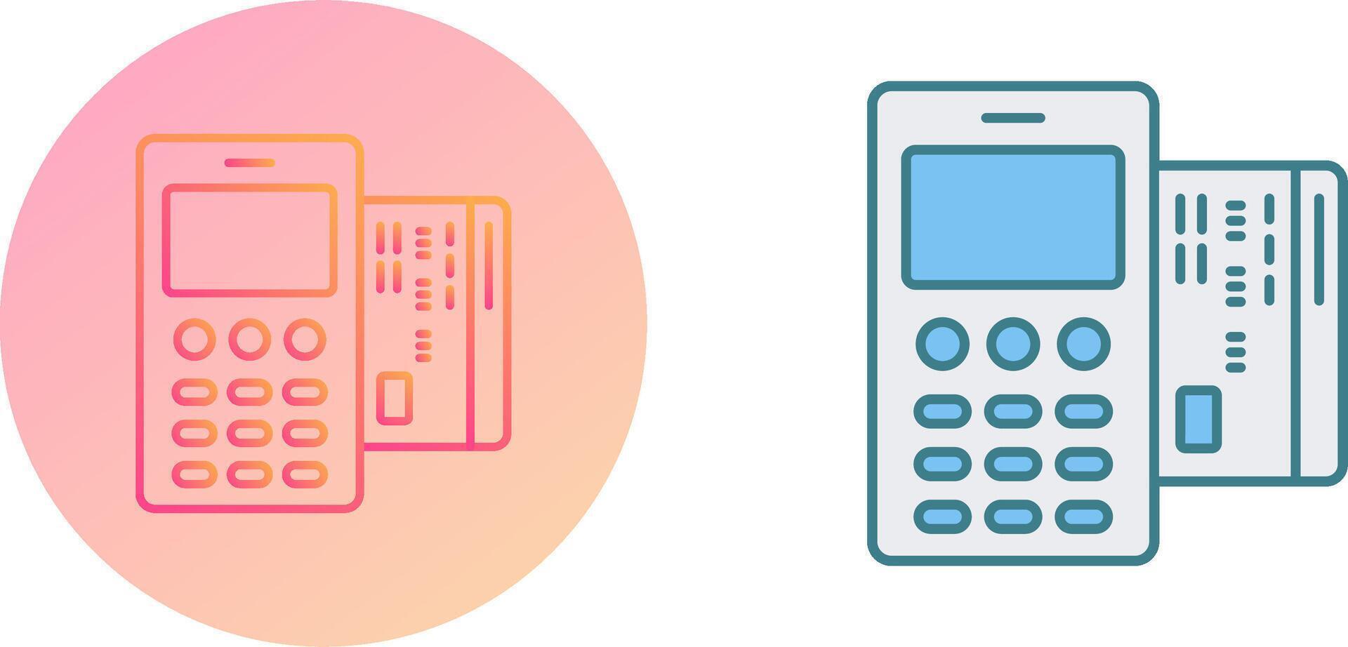 Card Machine Icon Design vector