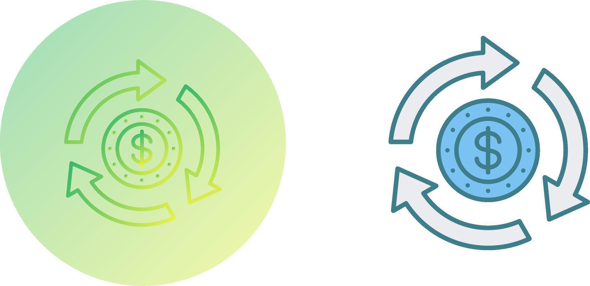 Turnover Icon Design vector