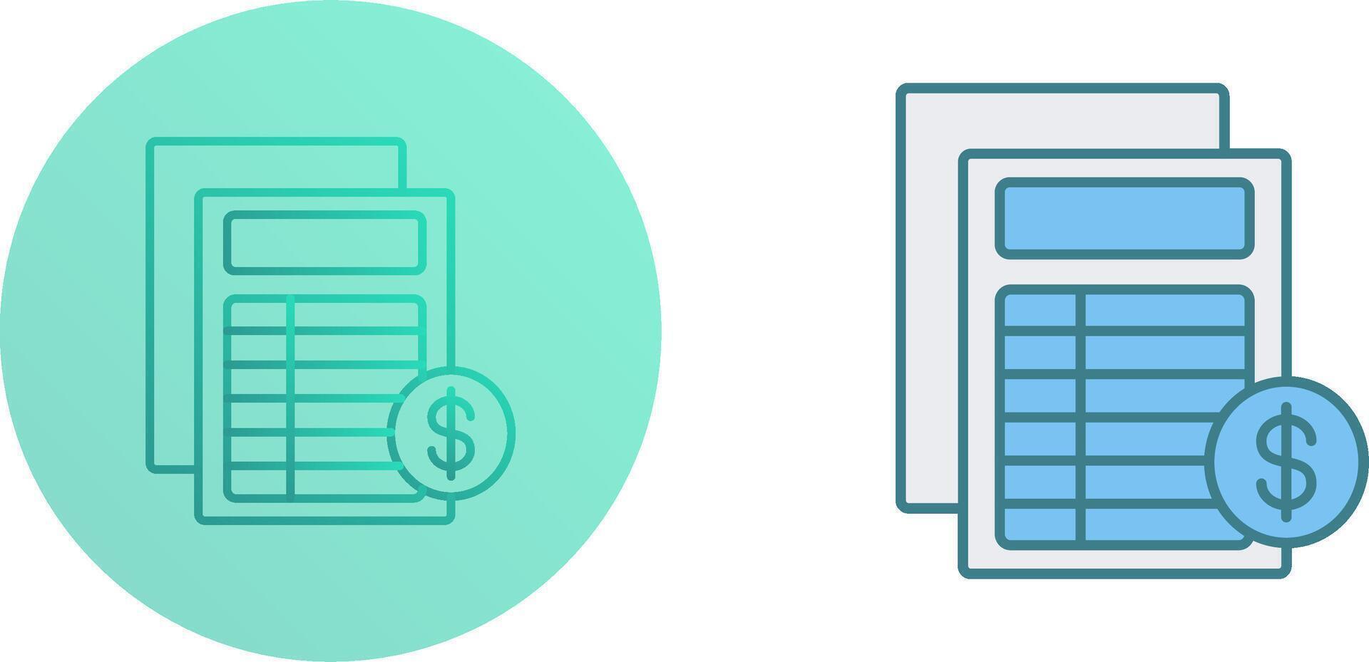 Invoice Icon Design vector