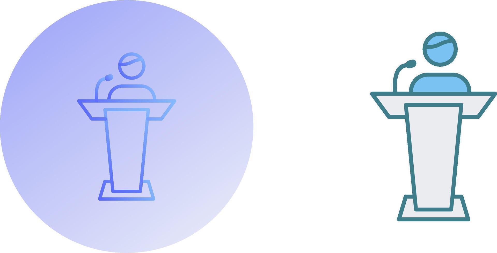 Elected Candidate Icon Design vector