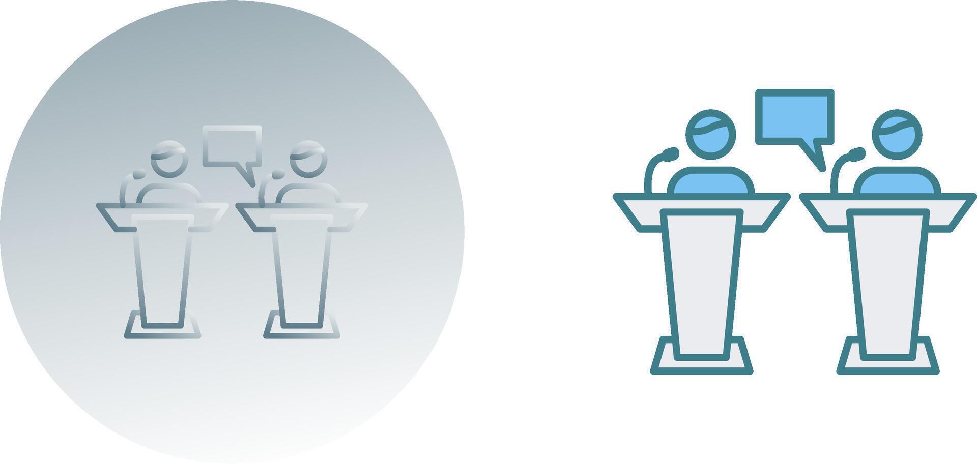 Debate Icon Design vector