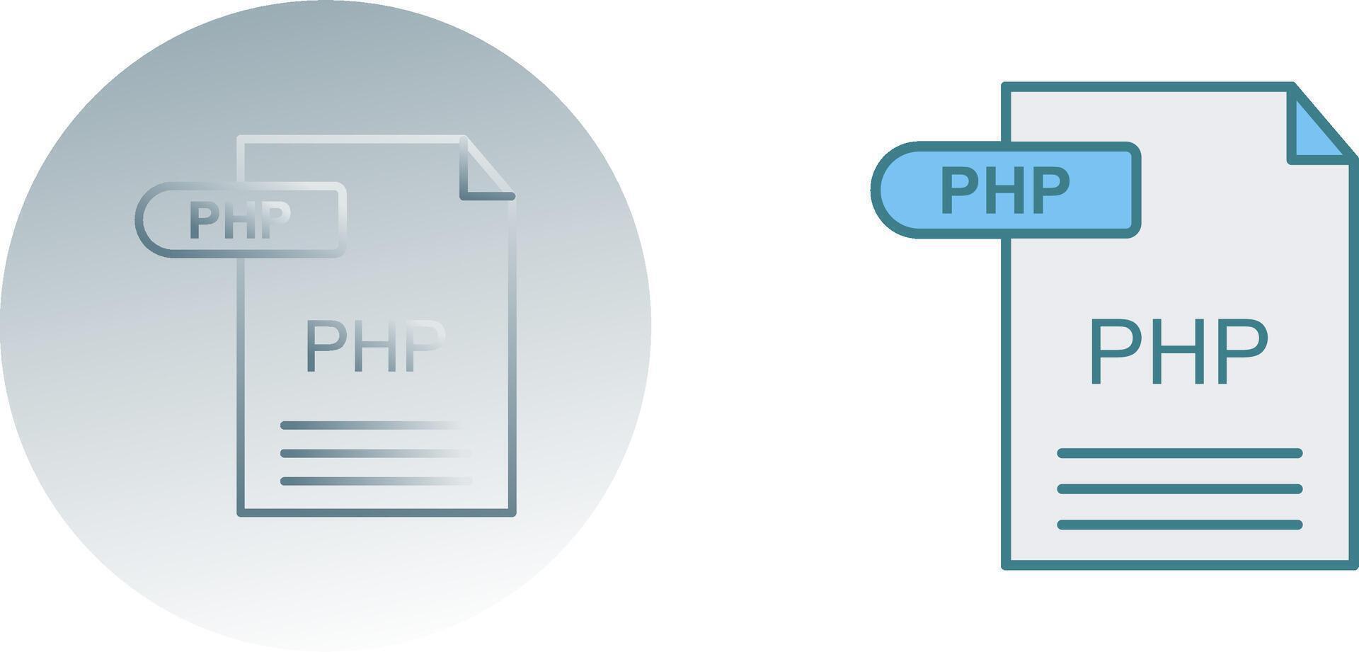 PHP Icon Design vector