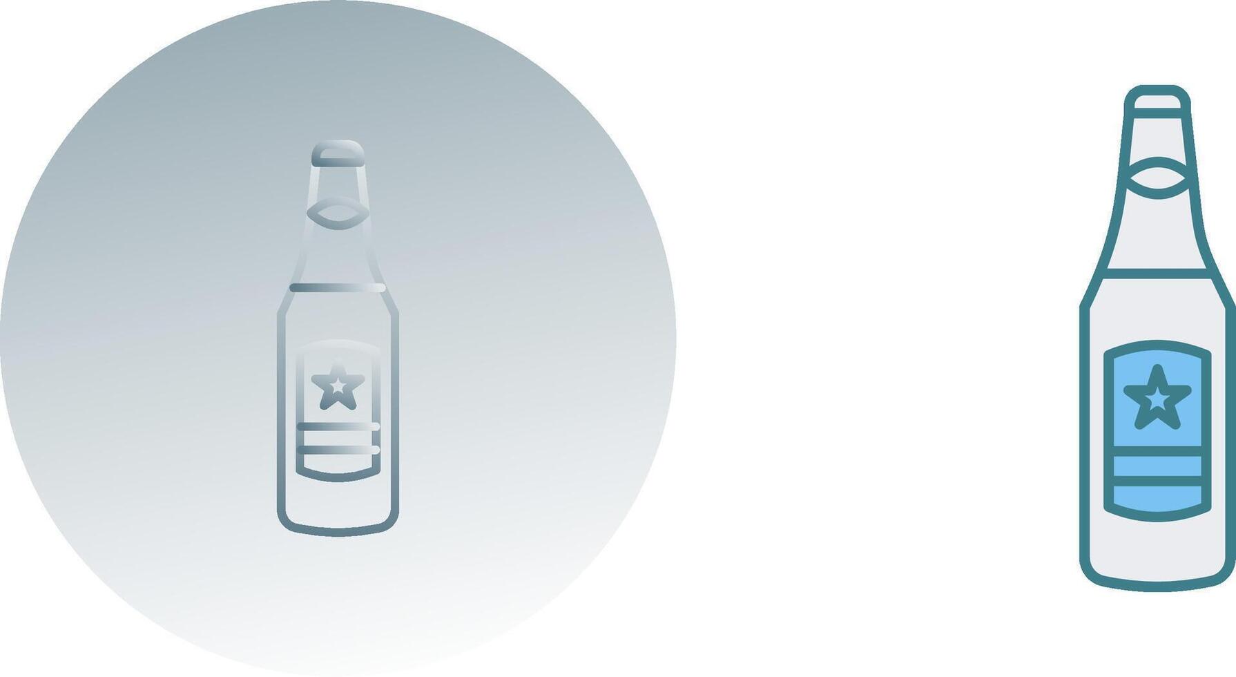 Beer Bottle Icon Design vector