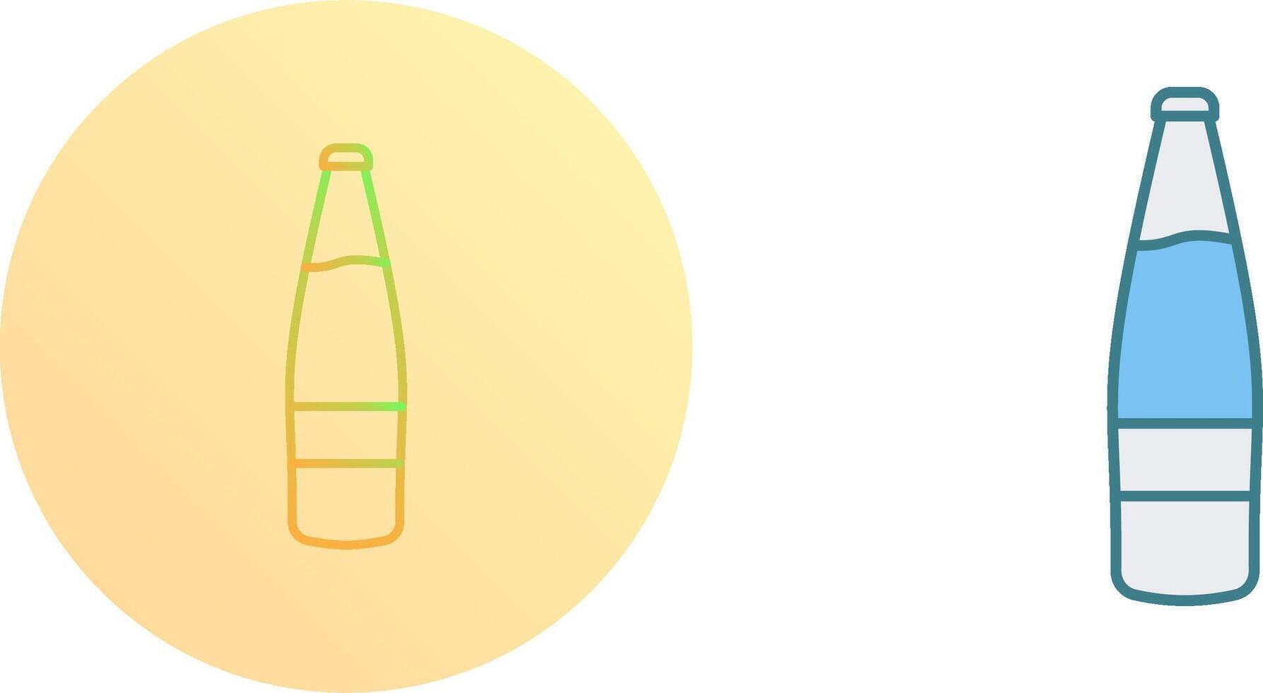 Beer Bottle Icon Design vector
