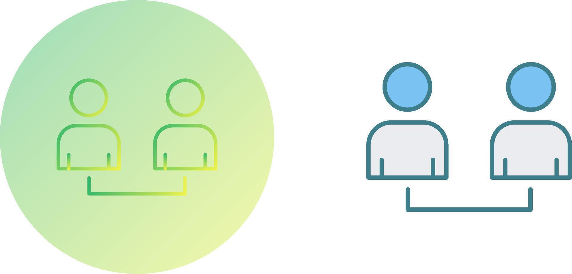 Connected Users Icon Design vector