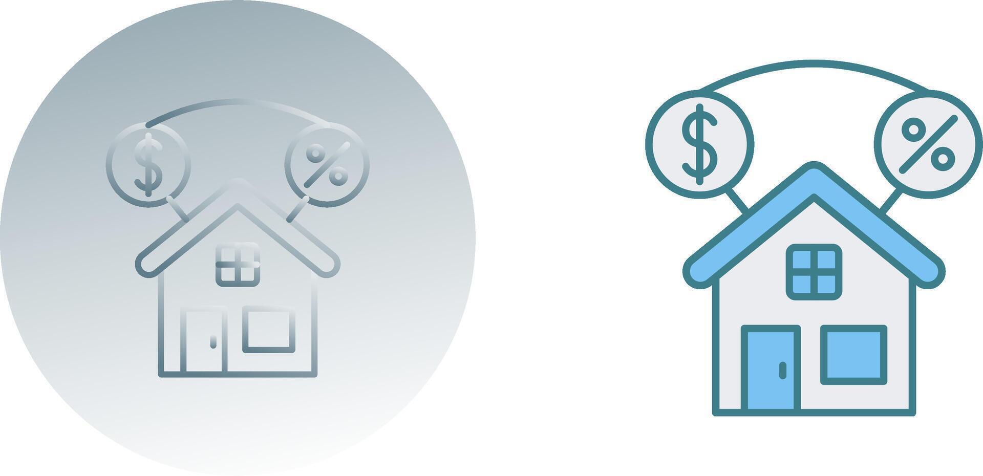 Mortgage Icon Design vector