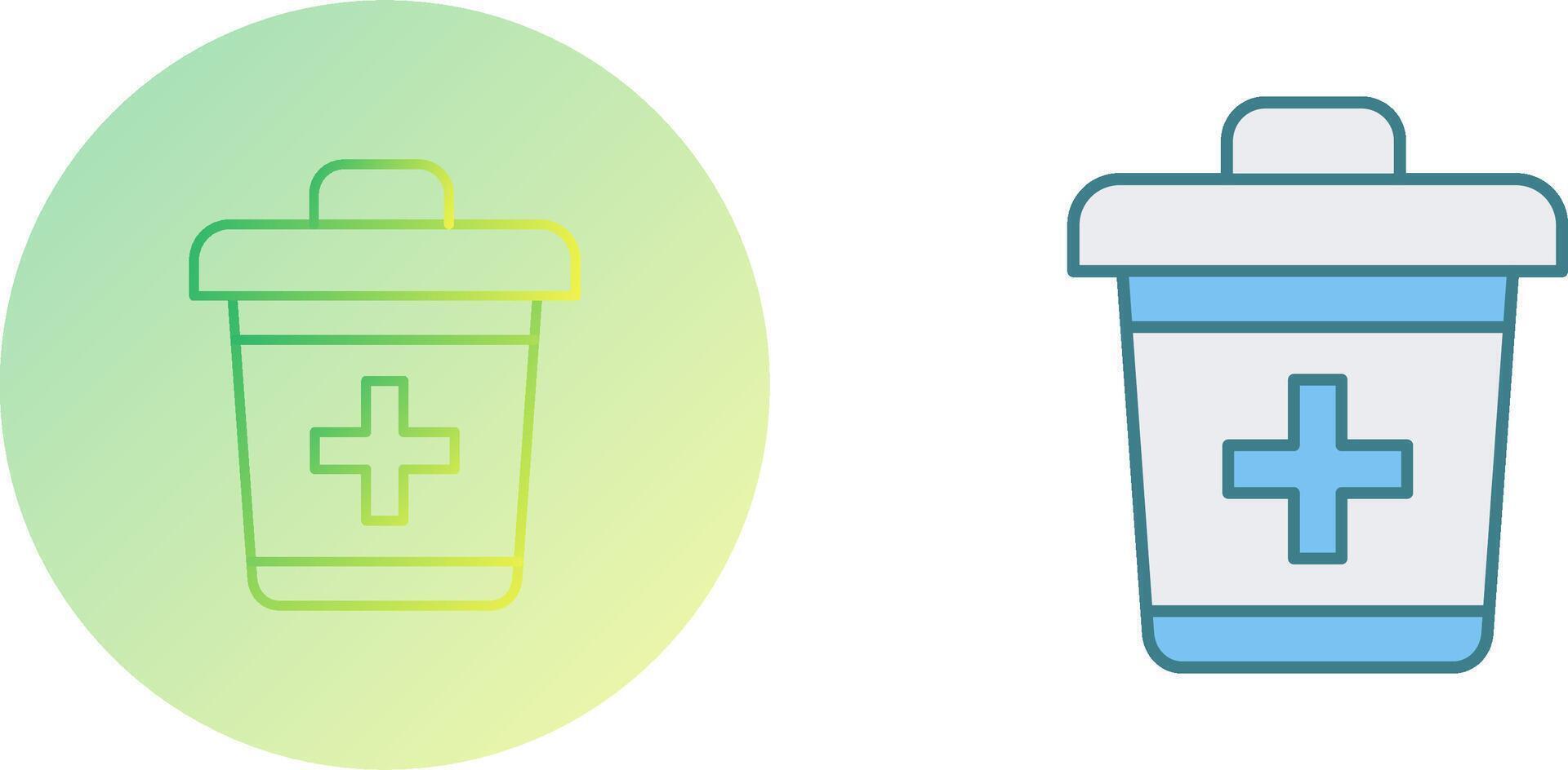 Dustbin Icon Design vector
