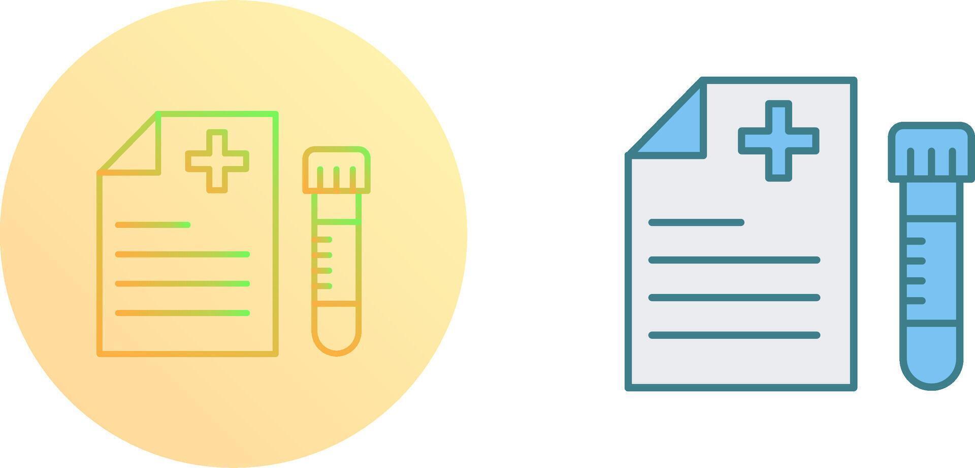 Blood Test Icon Design vector