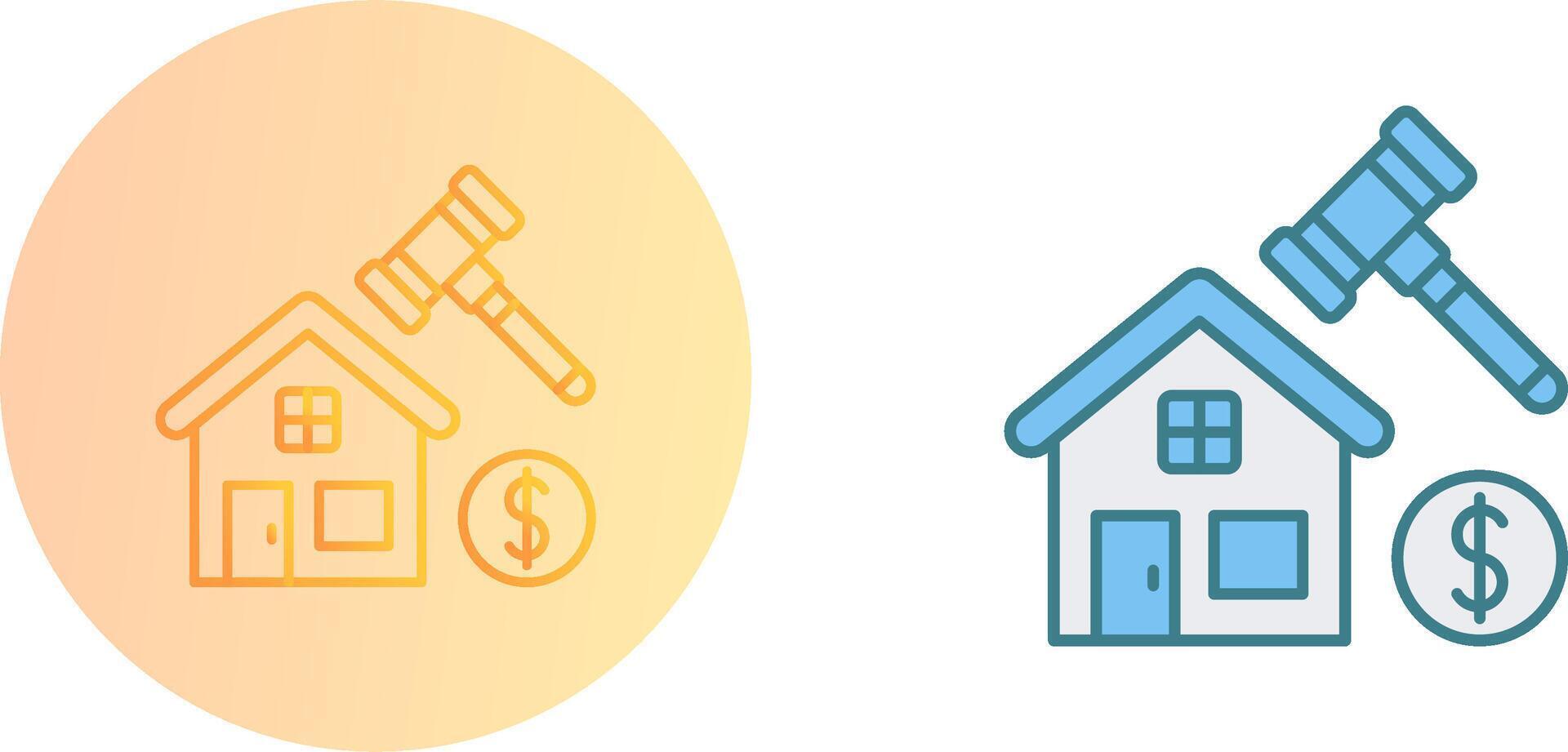 Auction Icon Design vector