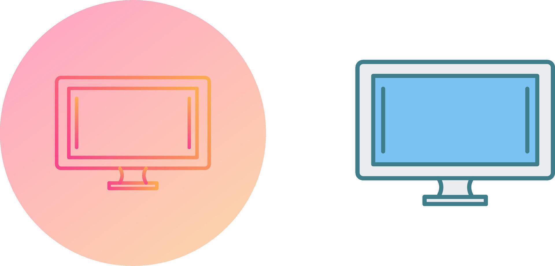 Monitor Icon Design vector