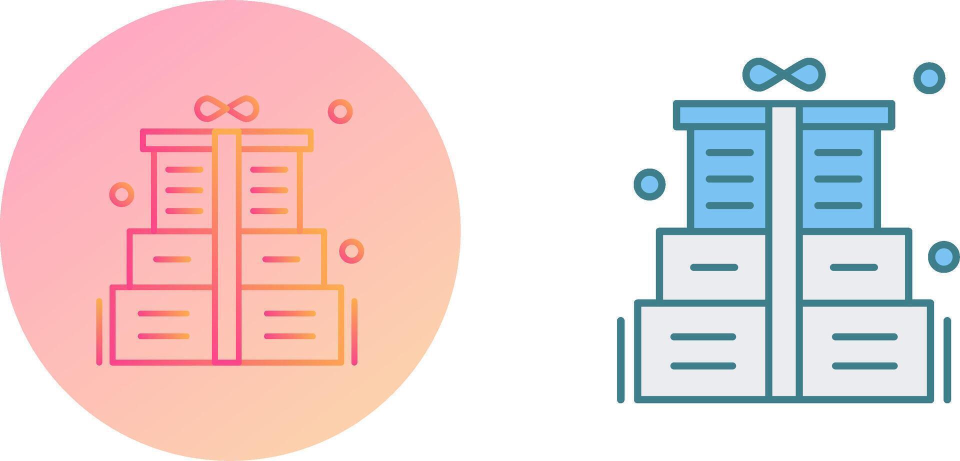 Gift Box Icon Design vector