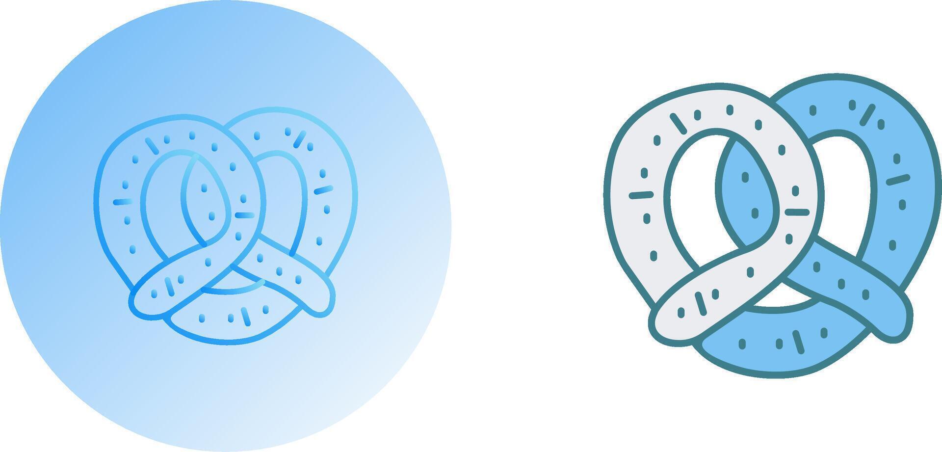 Pretzel Icon Design vector