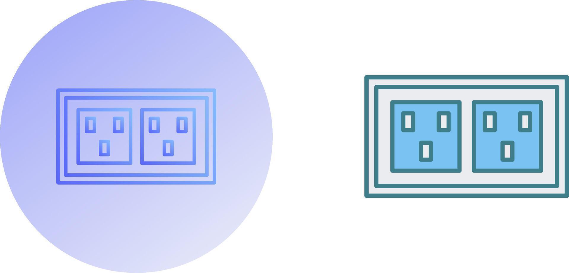 Socket Icon Design vector