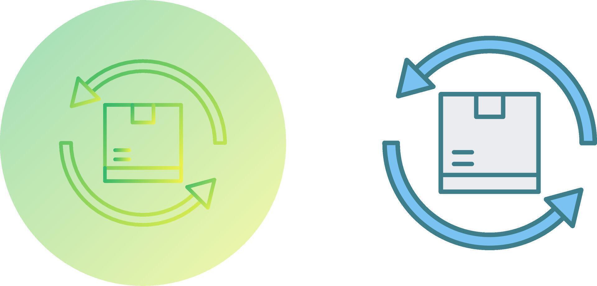 Product Return Icon Design vector