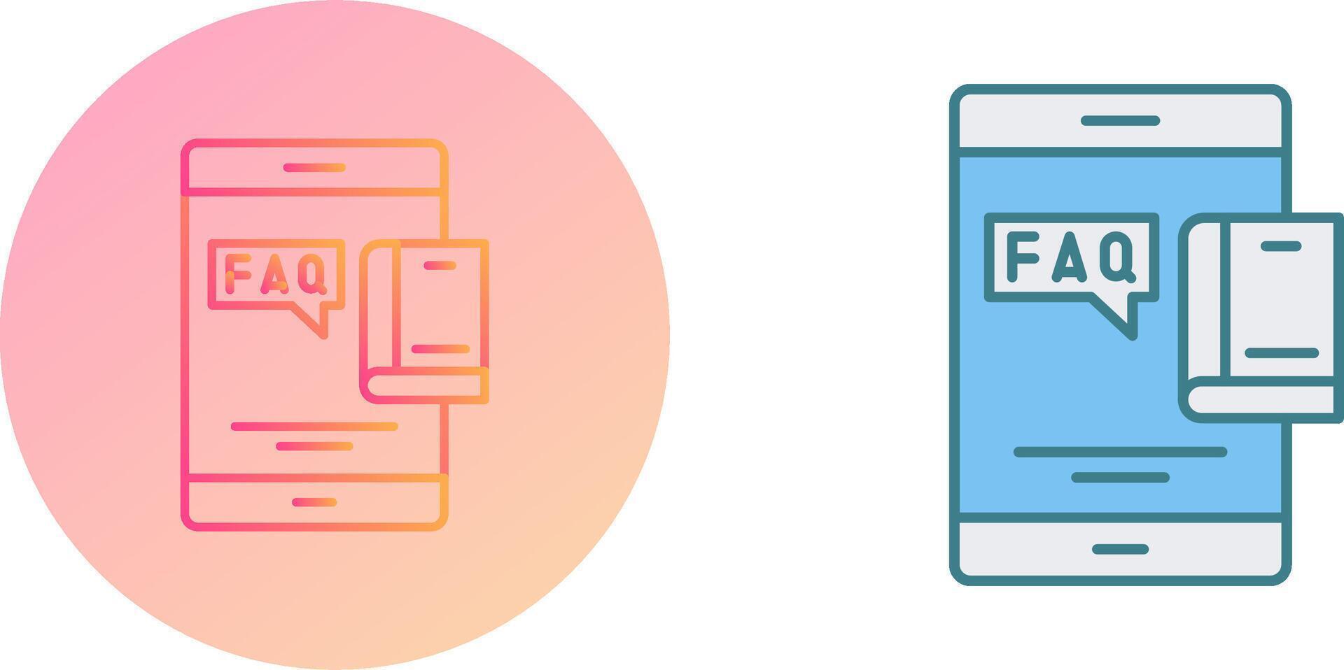 Faq Icon Design vector