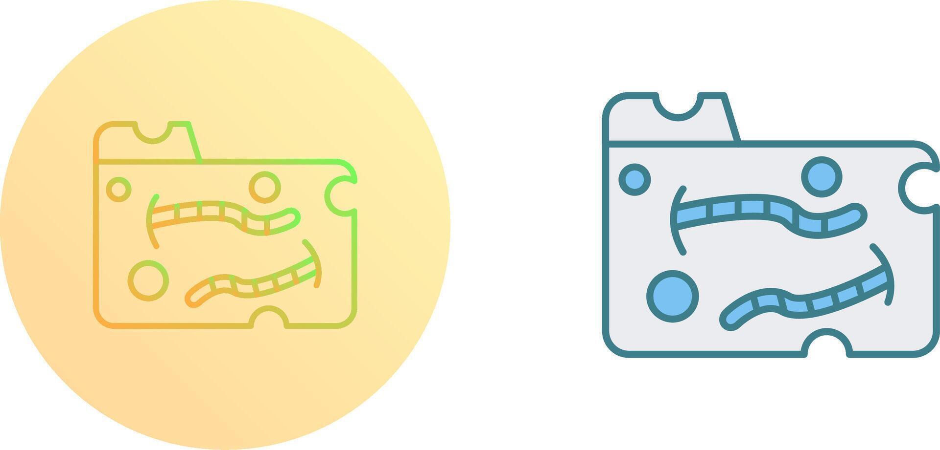 Worm Icon Design vector