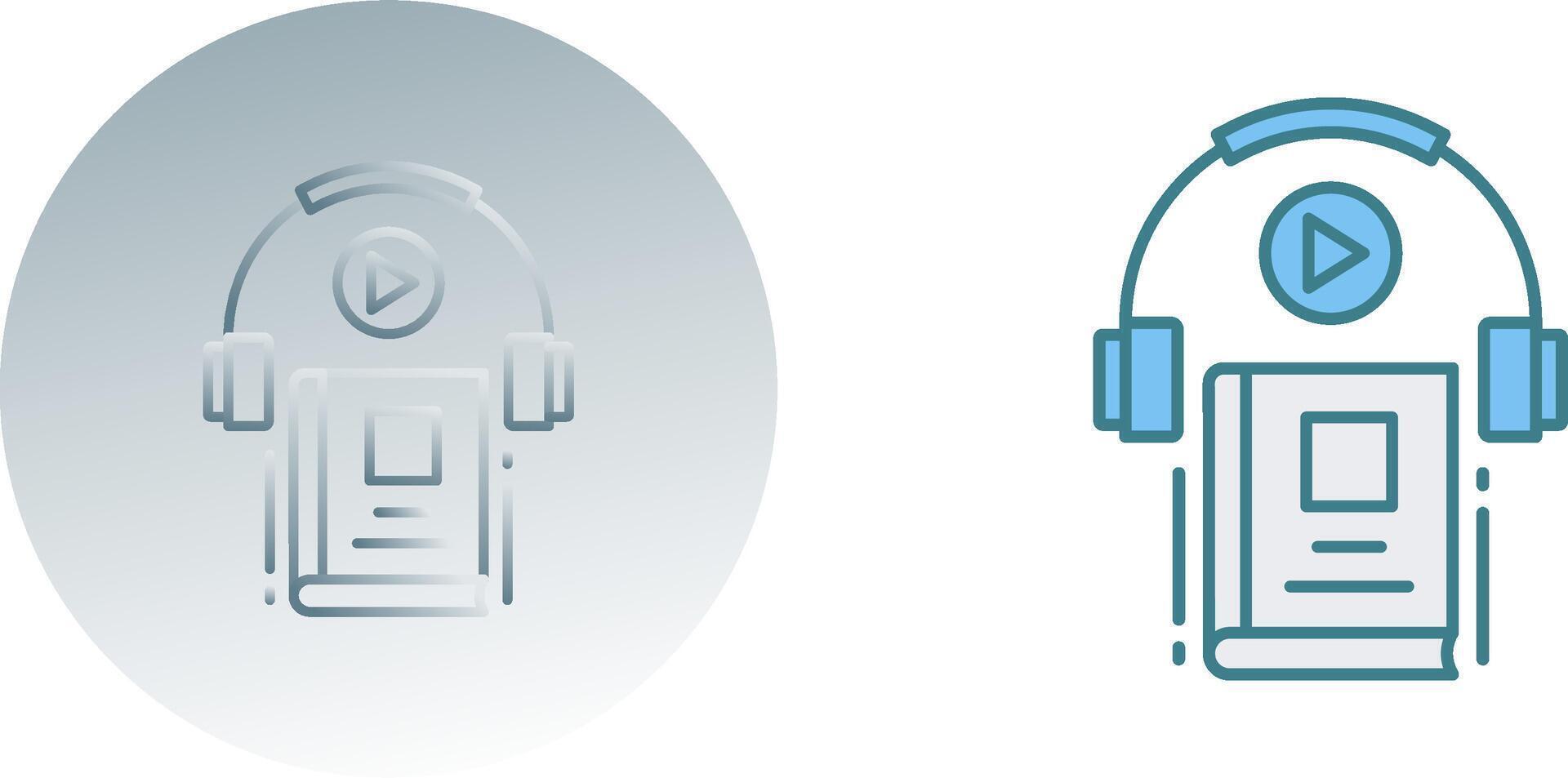 Audio Book Icon Design vector