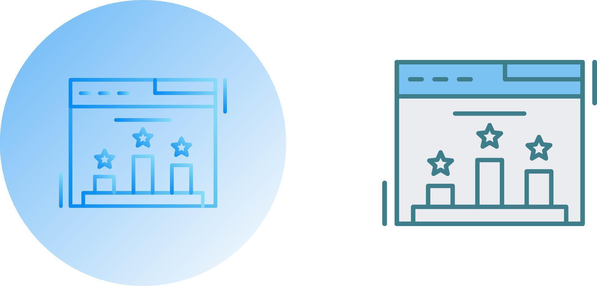 Ranking Icon Design vector