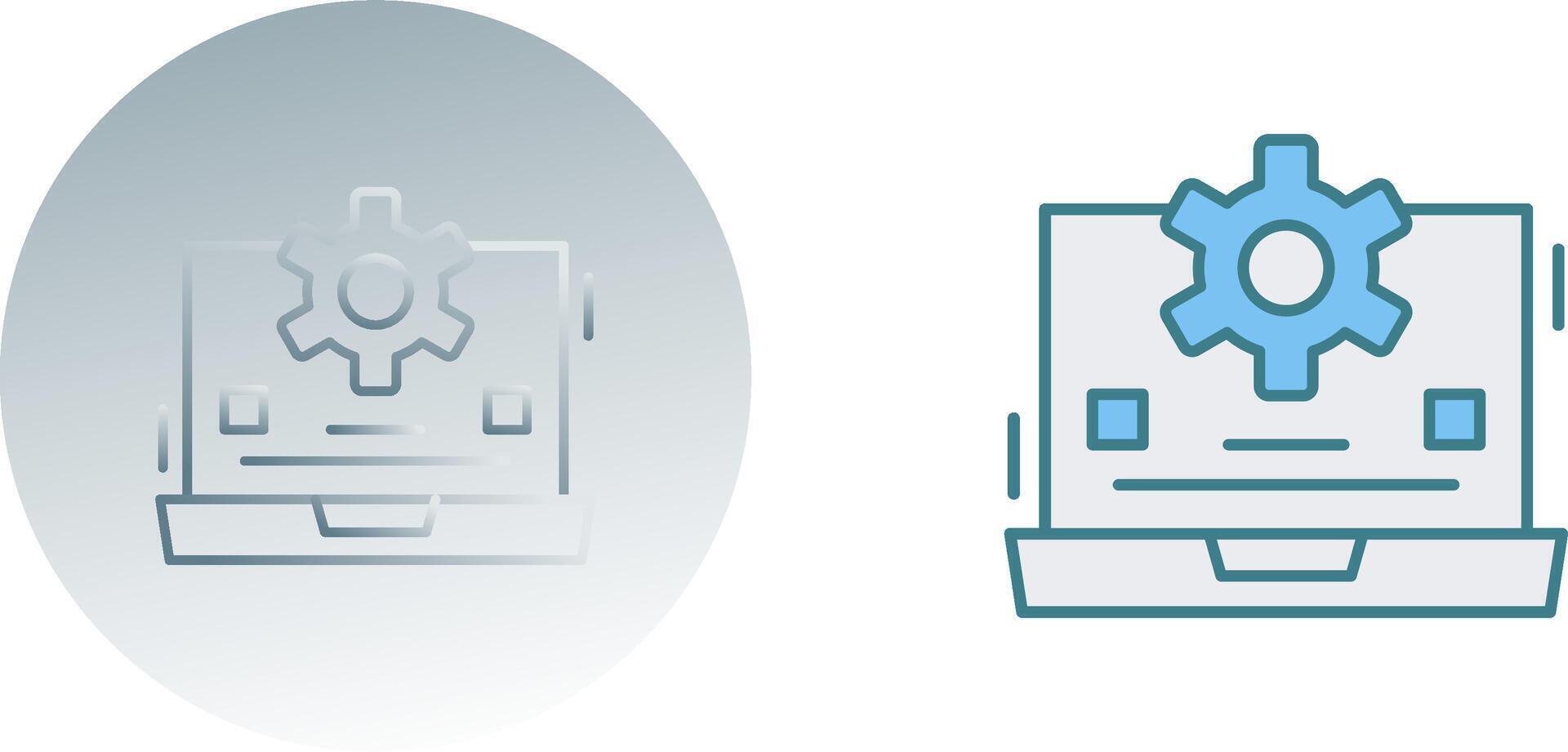 Laptop Icon Design vector