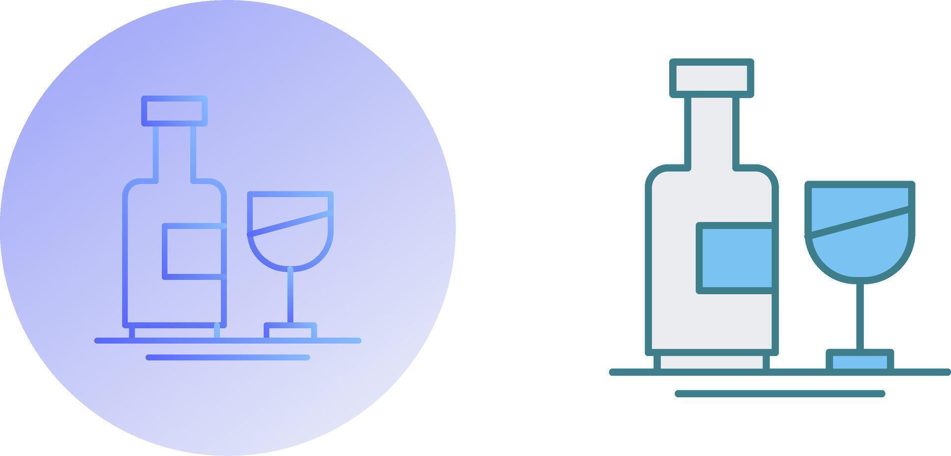 Wine Bottle Icon Design vector