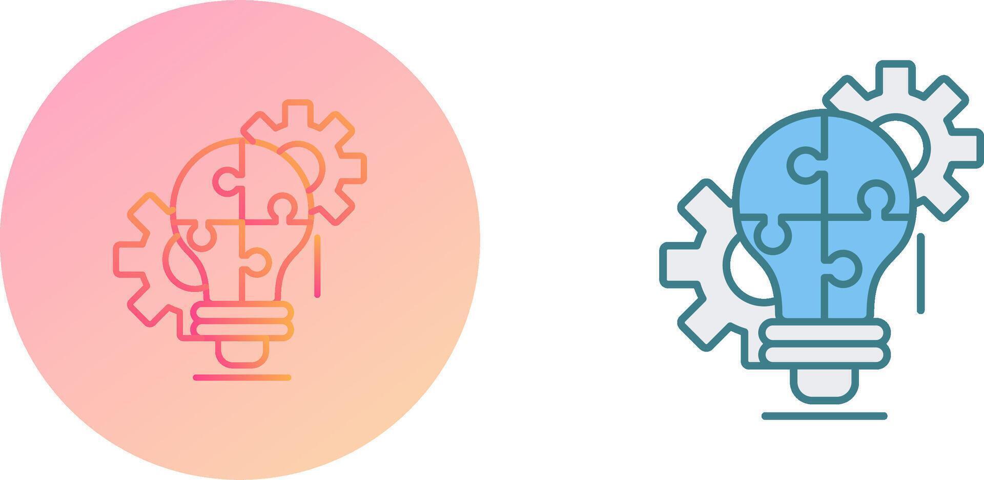 Problem Solving Icon Design vector