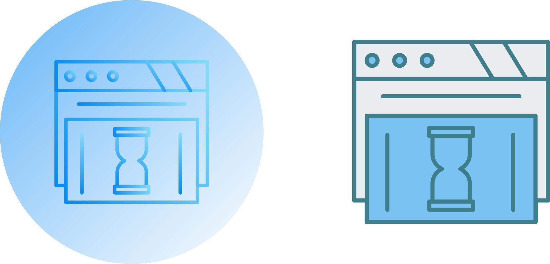 Waiting Icon Design vector