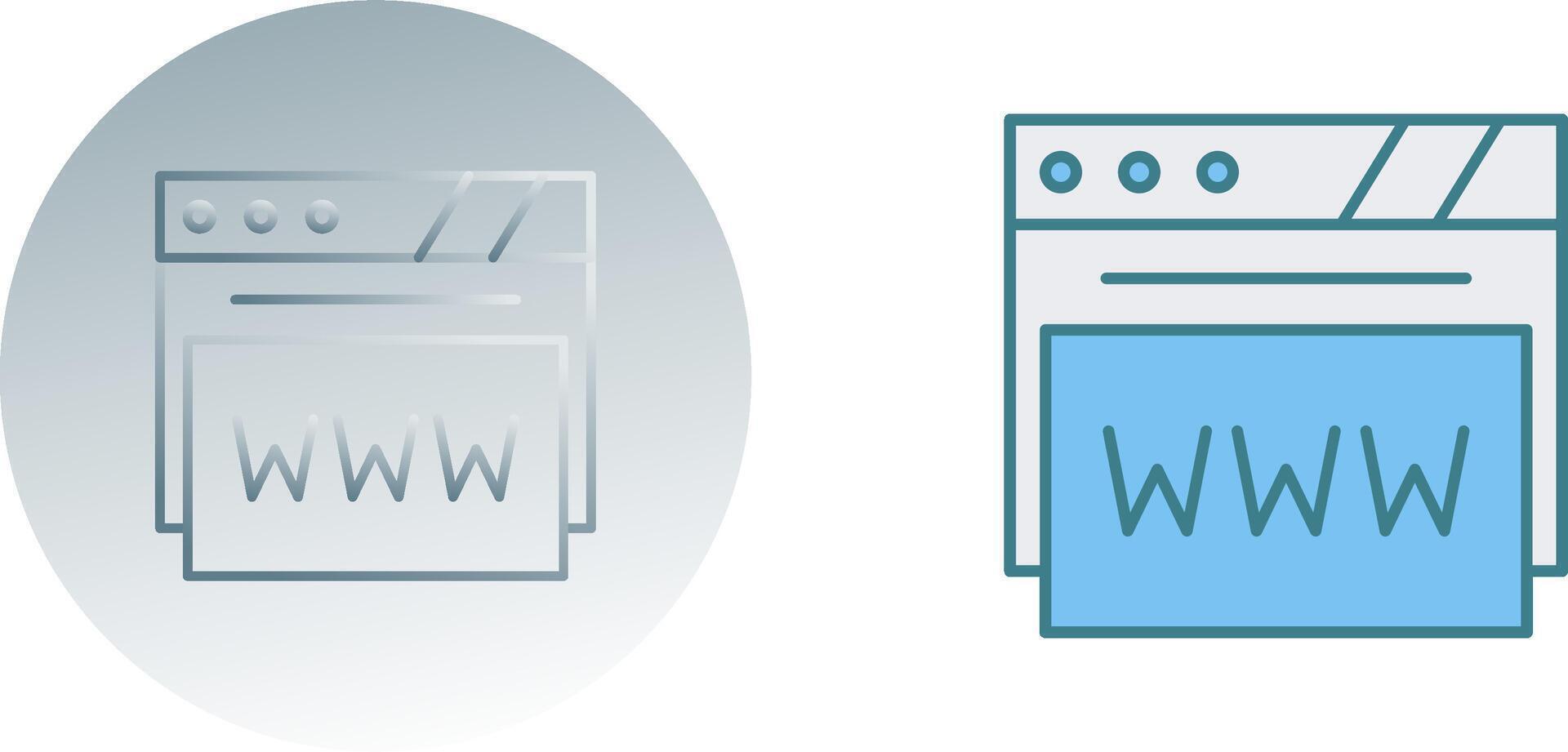 Web Browser Icon Design vector