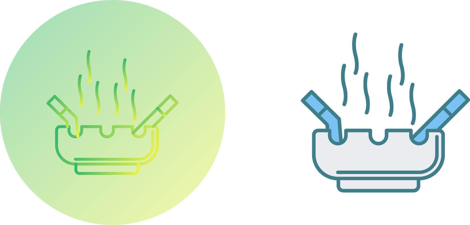 Ashtray Icon Design vector