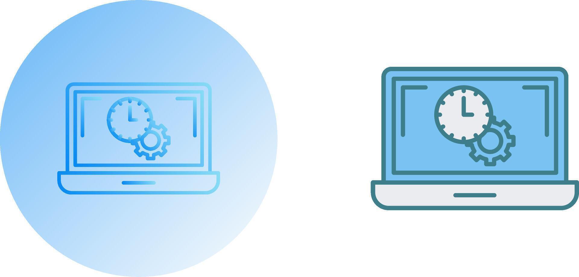 Flex Time Icon Design vector