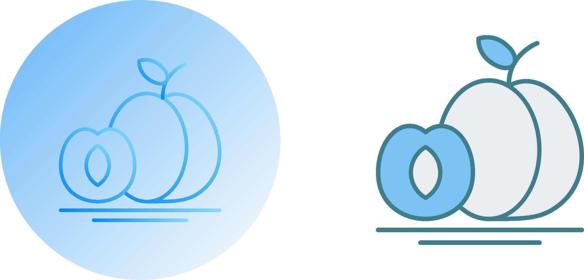 Apricot Icon Design vector