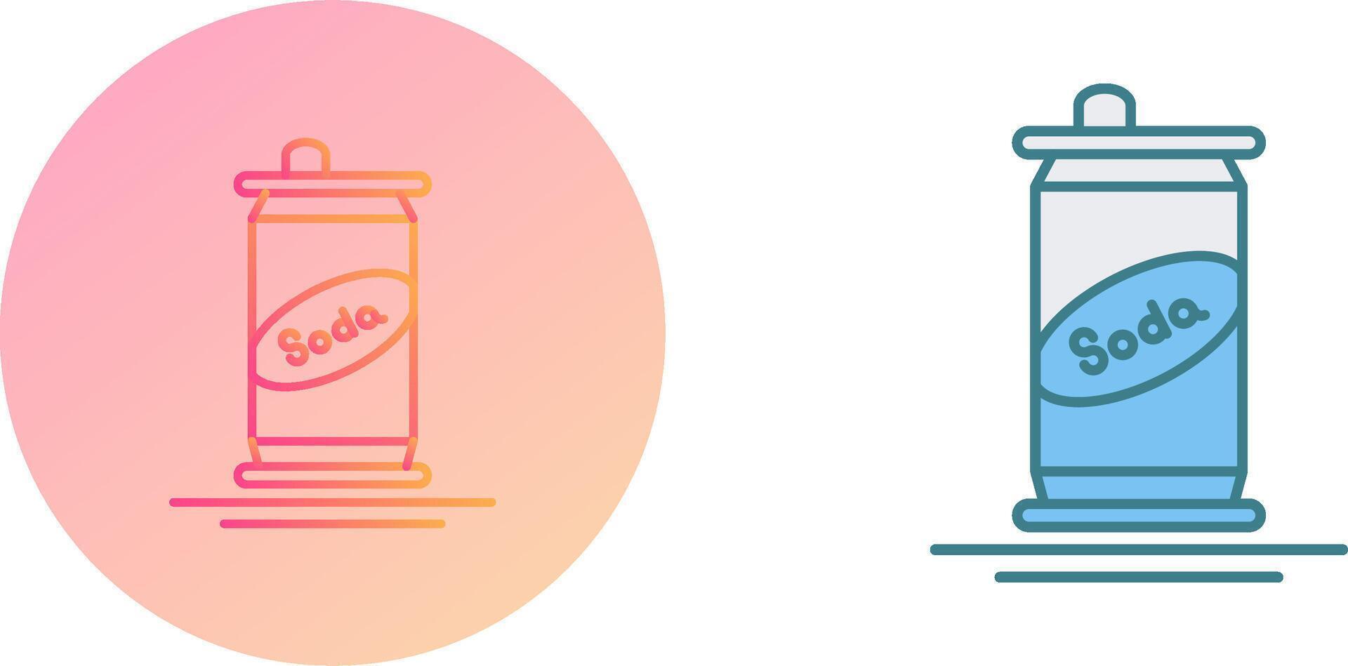 Soda Can Icon Design vector
