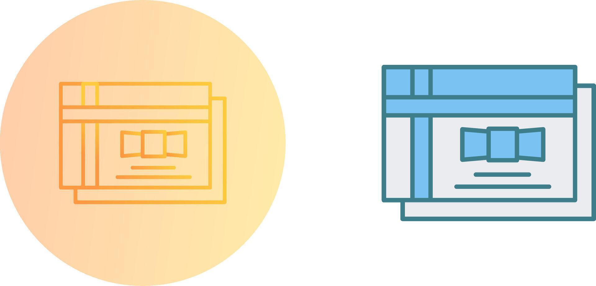 Gift Card Icon Design vector