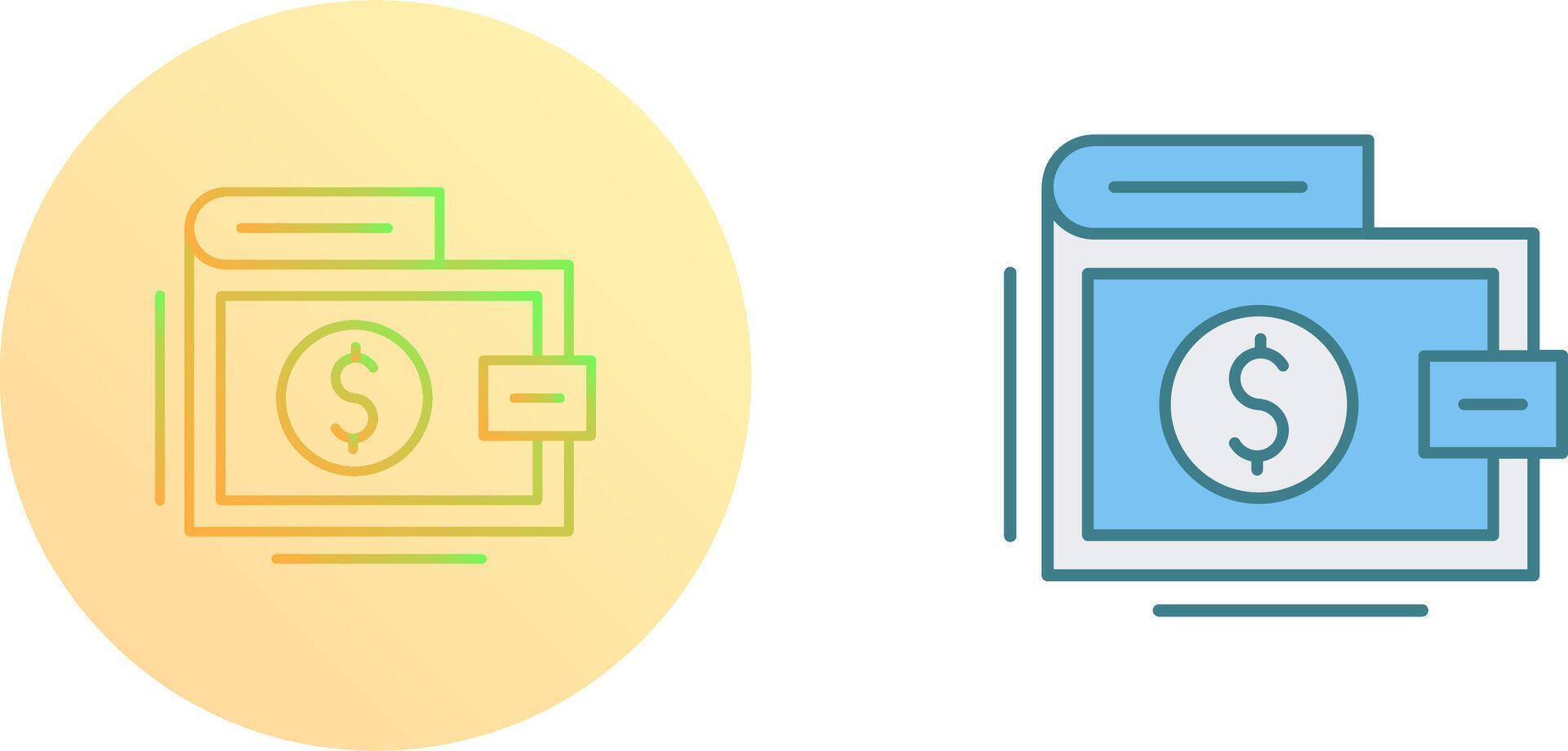 Wallet Icon Design vector