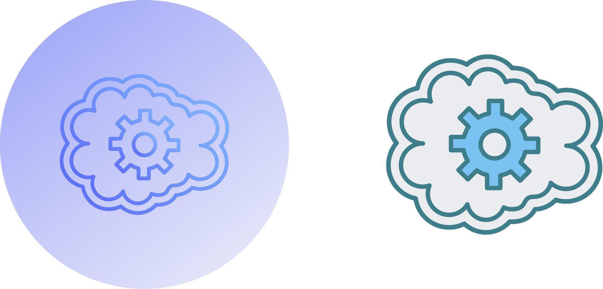 Mental Control Icon Design vector