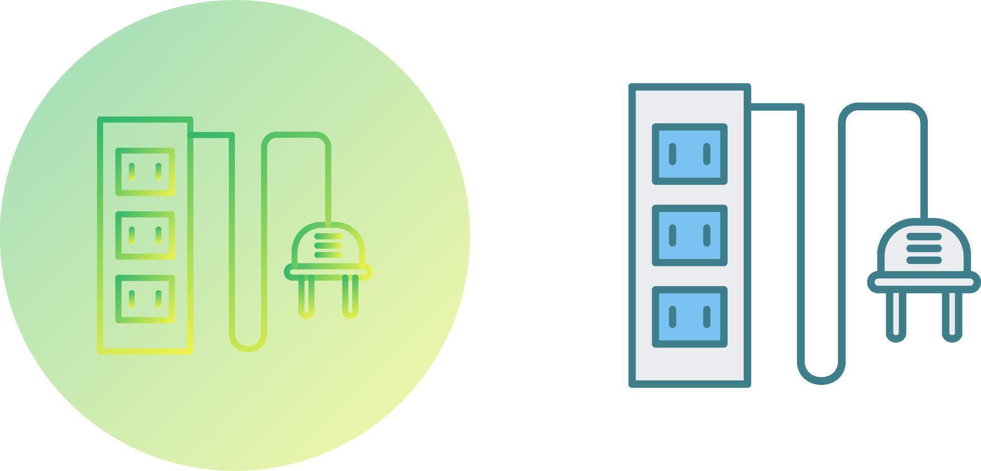 Power Socket Icon Design vector