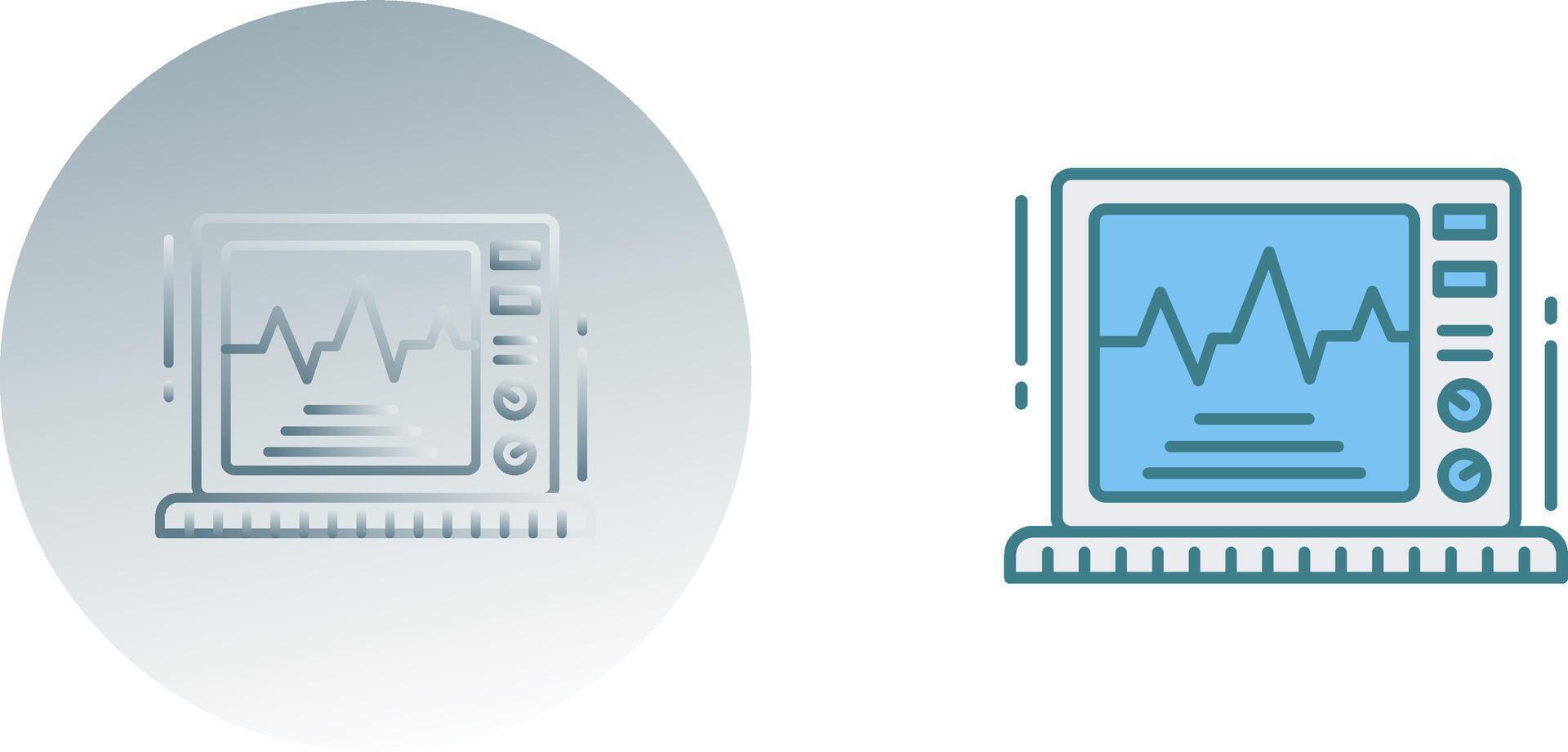 Ekg Monitor Icon Design vector