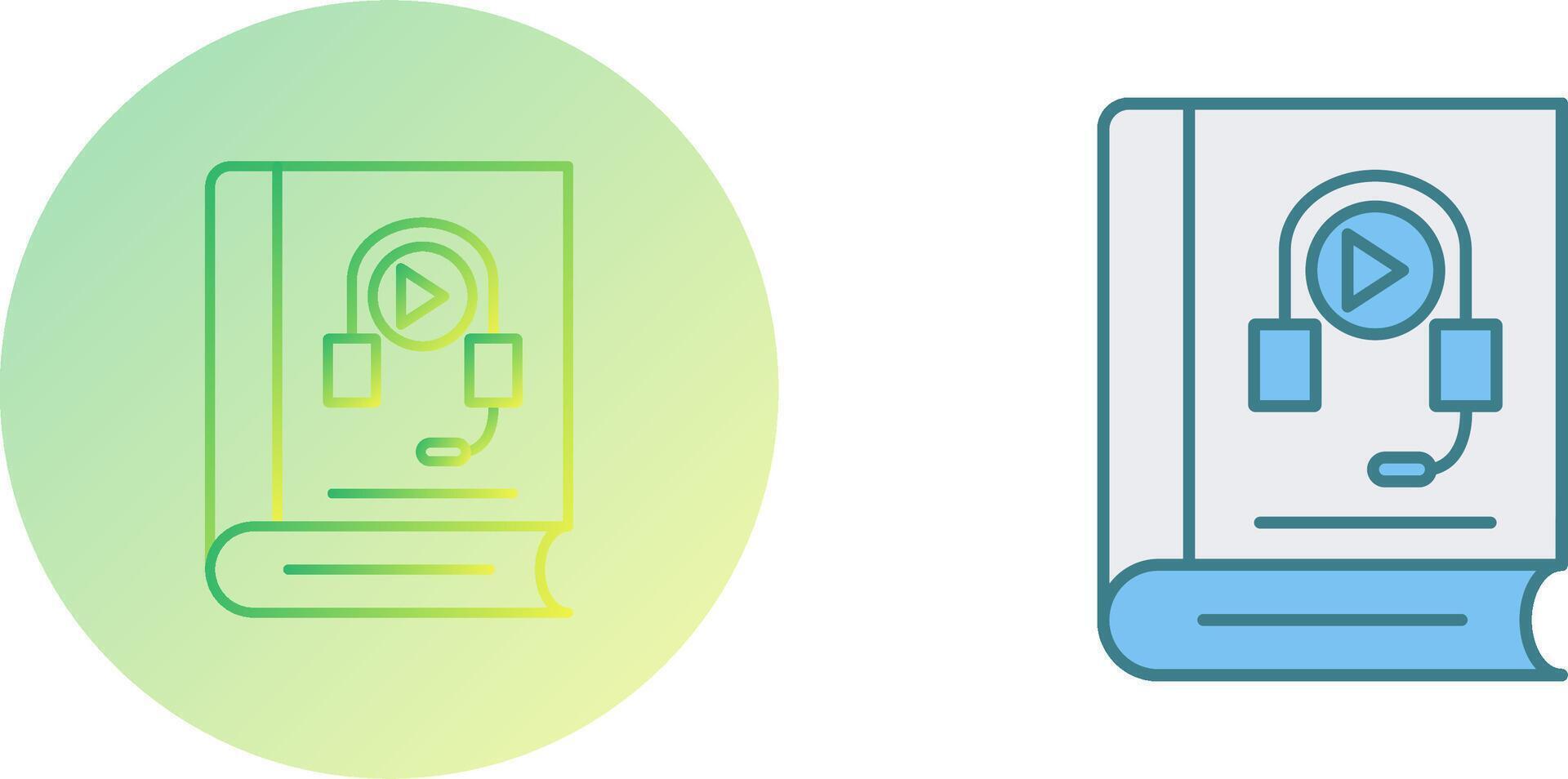 Audiobook Icon Design vector