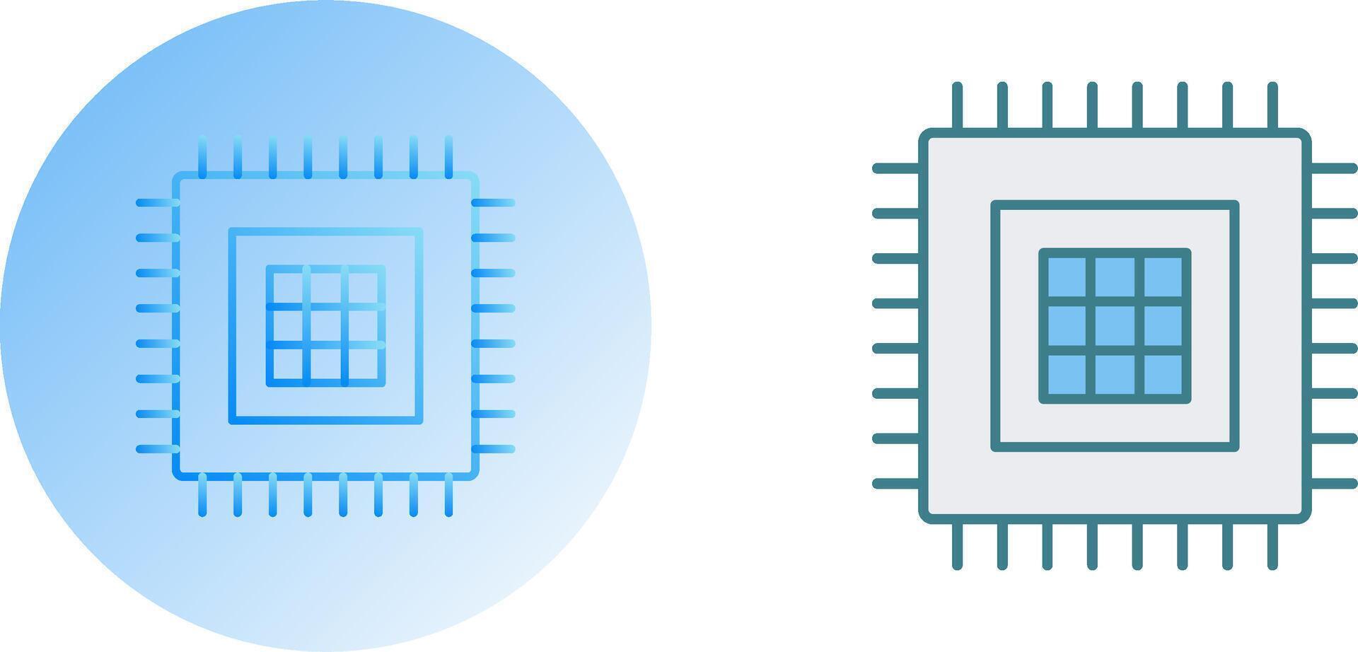 Processor Icon Design vector