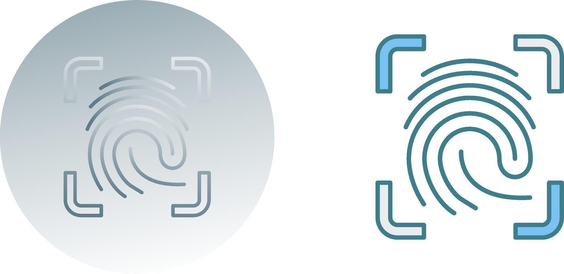 Finger Print Icon Design vector