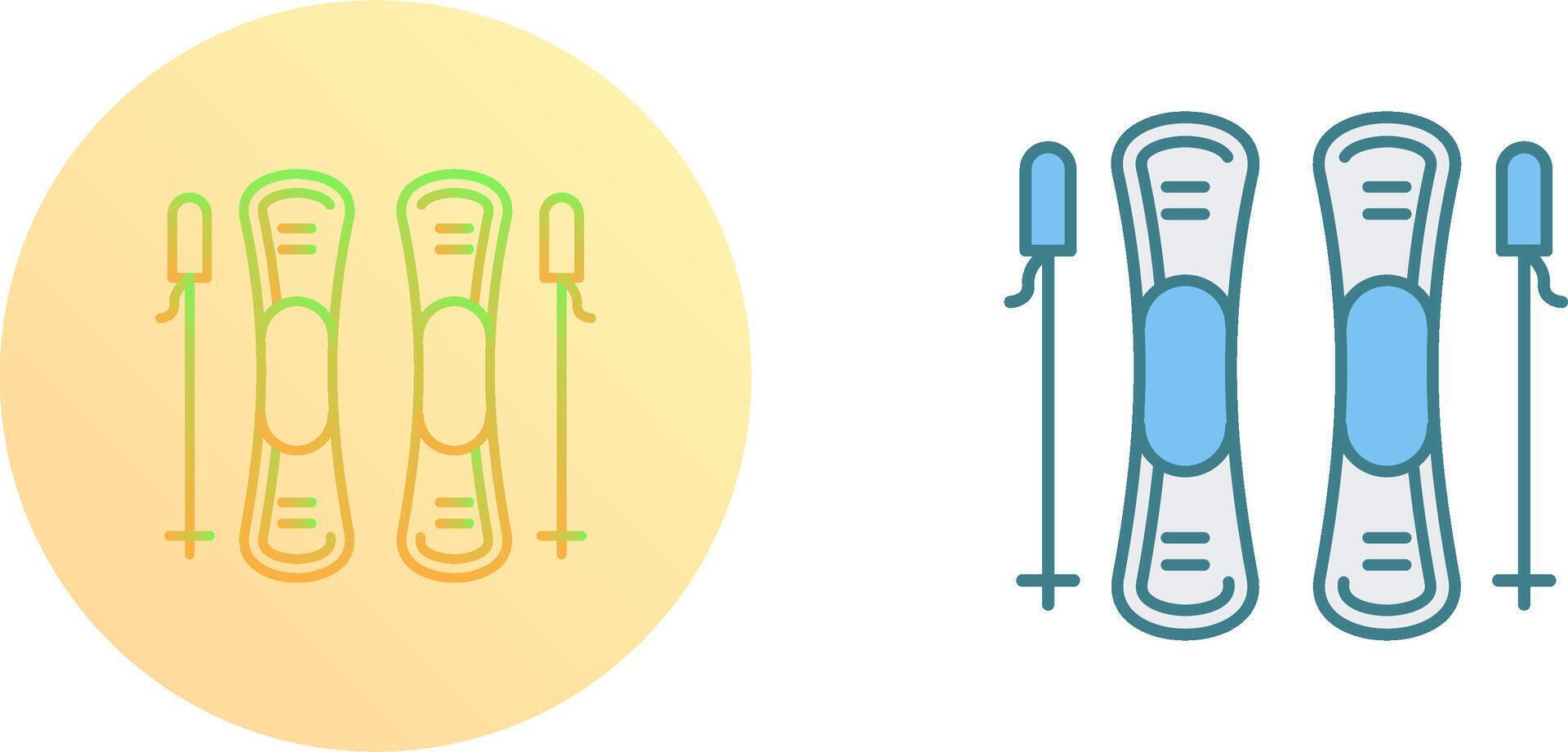 Ski Icon Design vector