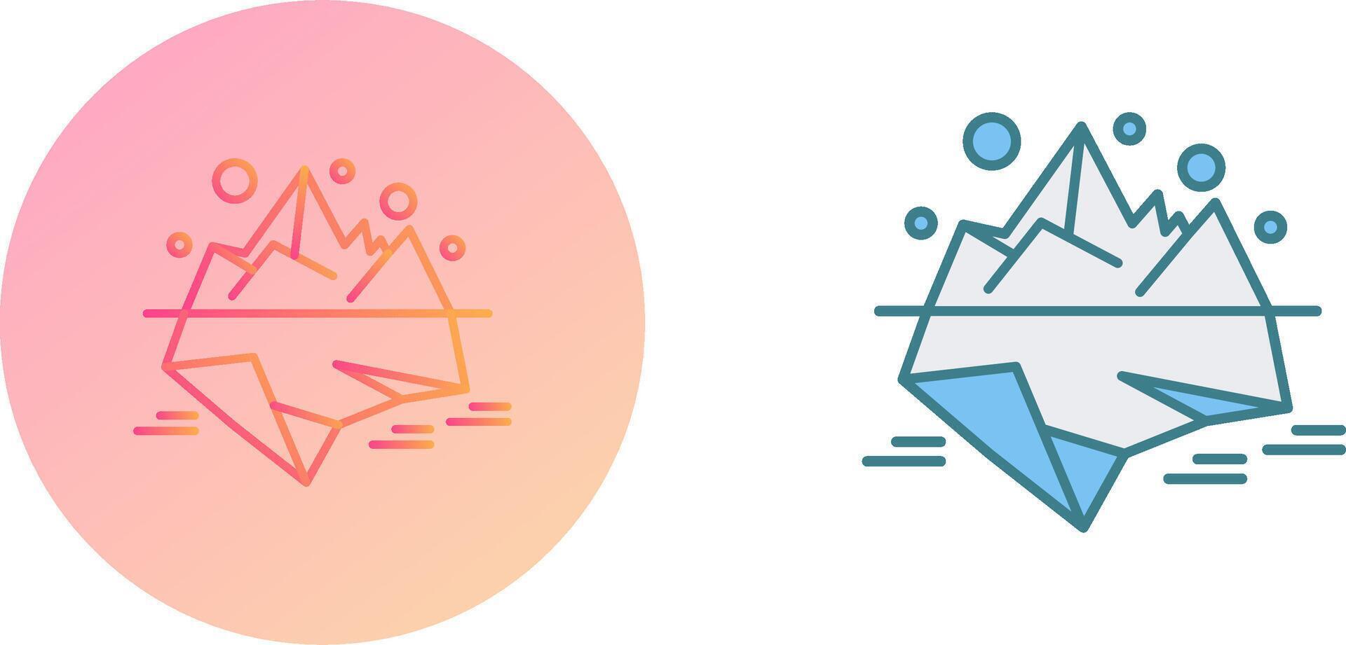 Iceberg Icon Design vector