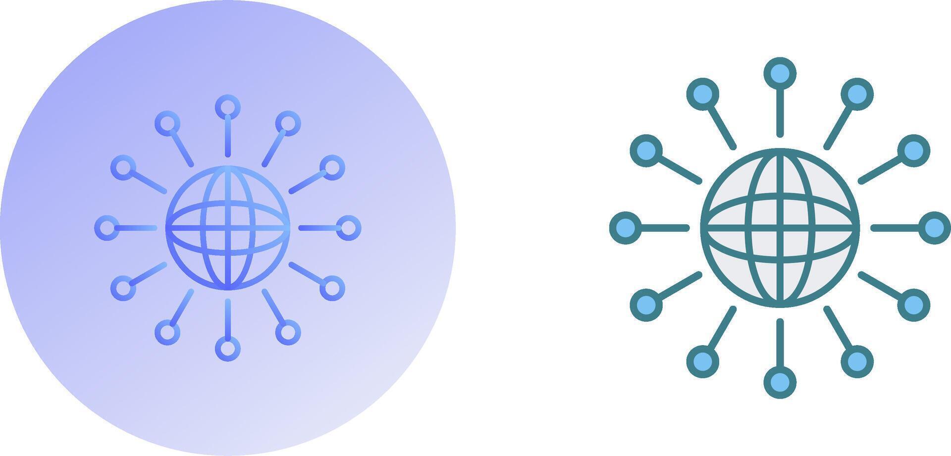 Networking Icon Design vector