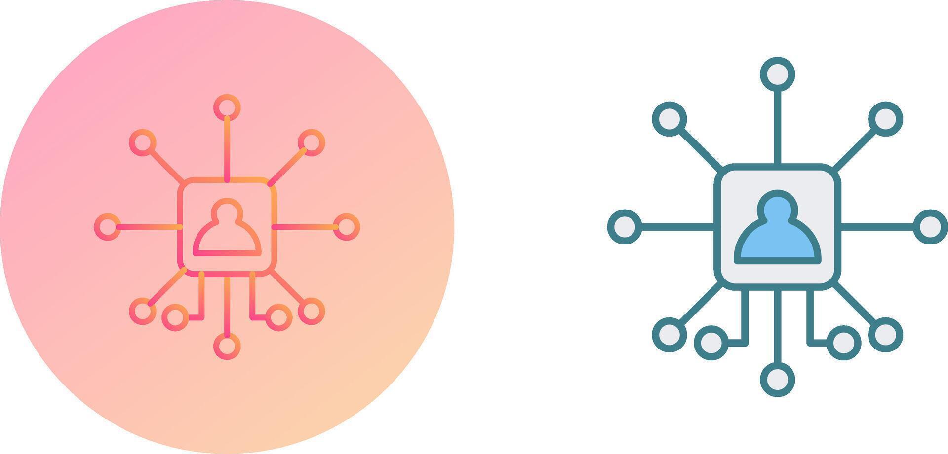 Networking Icon Design vector