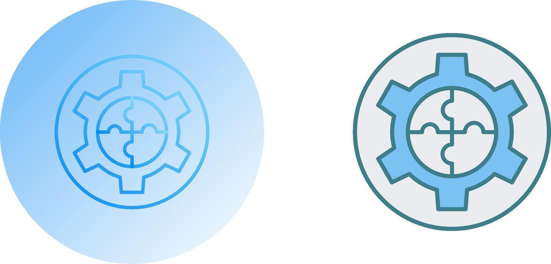 Solution Icon Design vector