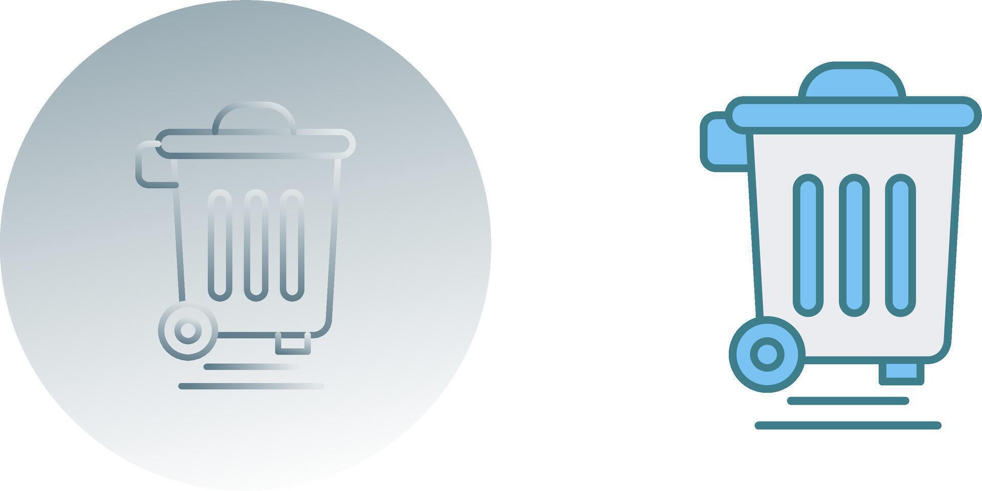 Dustbin Icon Design vector