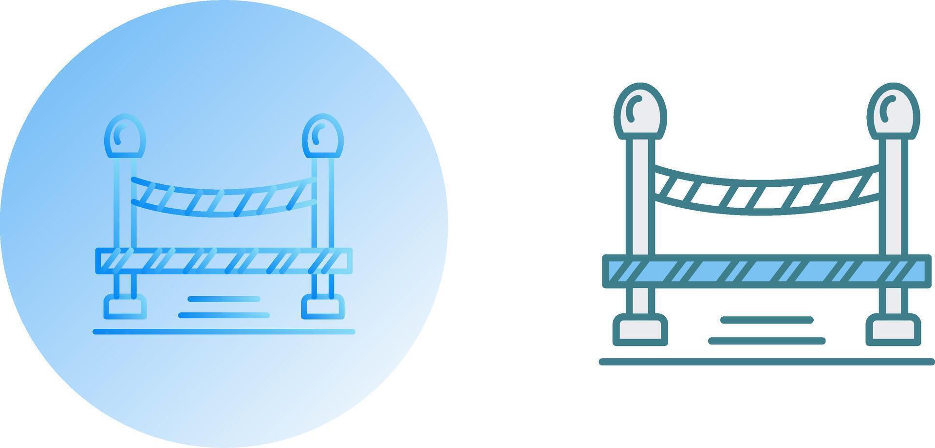 Do Not Cross Line Icon Design vector