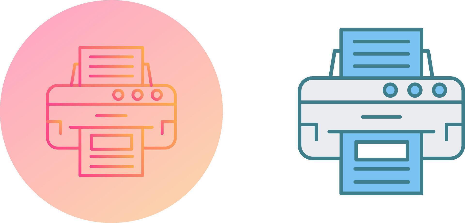 Printer Icon Design vector